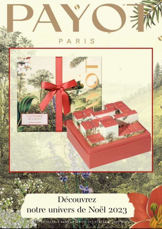 Vente CALENDRIER DE L'AVENT PAYOT BORNÉO SPA