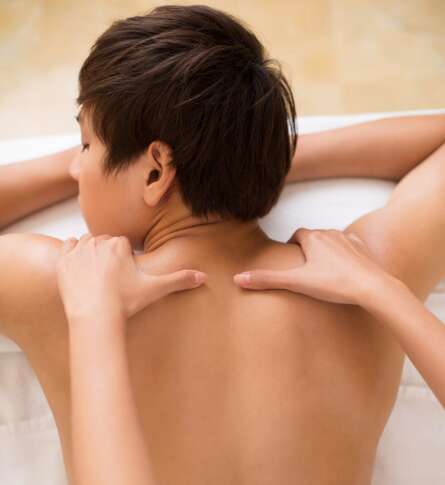 Wellness treatment Teen relaxing massage 