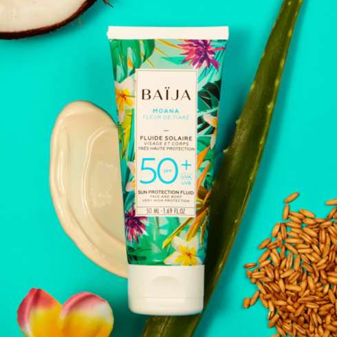 Soin bien-être Fluide Solaire Visage SPF 50+ Moana 50ml