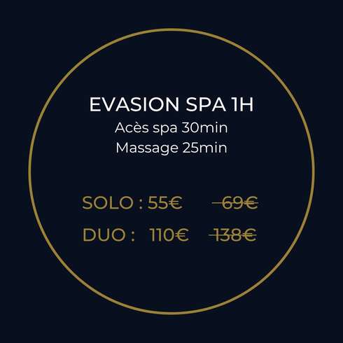 Soin bien-être EVASION SPA 1H DUO
