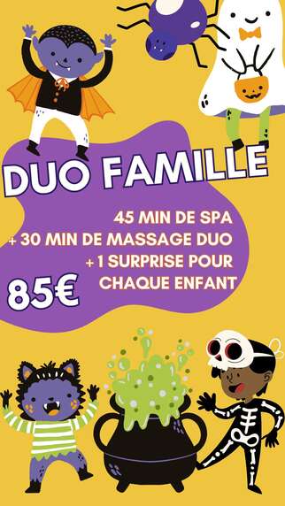 Soin bien-être DUO FAMILLE HALLOWEEN