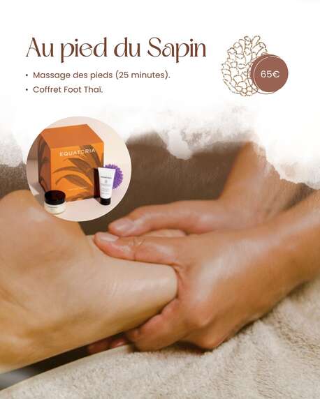Soin bien-être Au pied du sapin