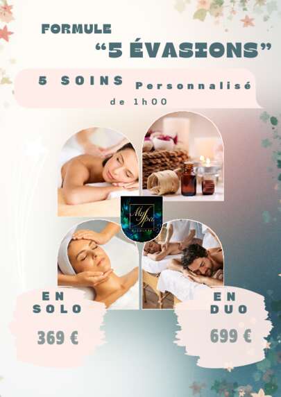 Soin bien-être FORMULE 5 EVASIONS SOLO