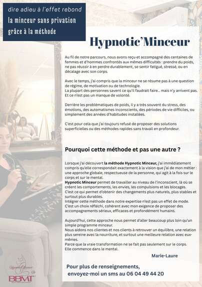 Soin bien-être HYPNOTIC MINCEUR