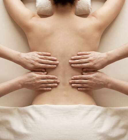 Soin bien-être Massage 4 Mains